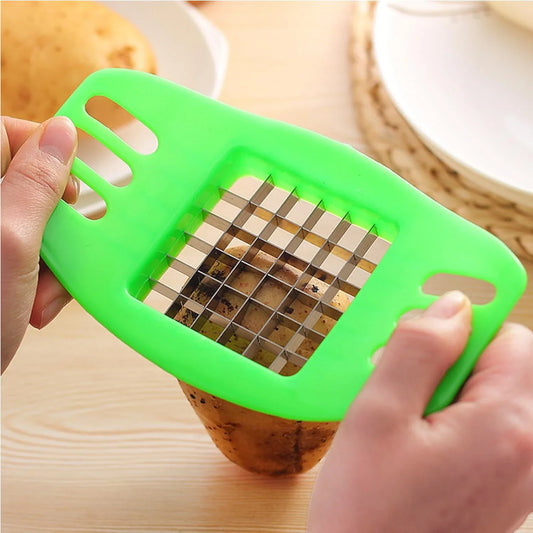 Potato Slicer French Fries Maker Vegetable Potato Slicer Cutter Chopper Chips Making Tool Potato Cutting Tool Kitchen Gadgets