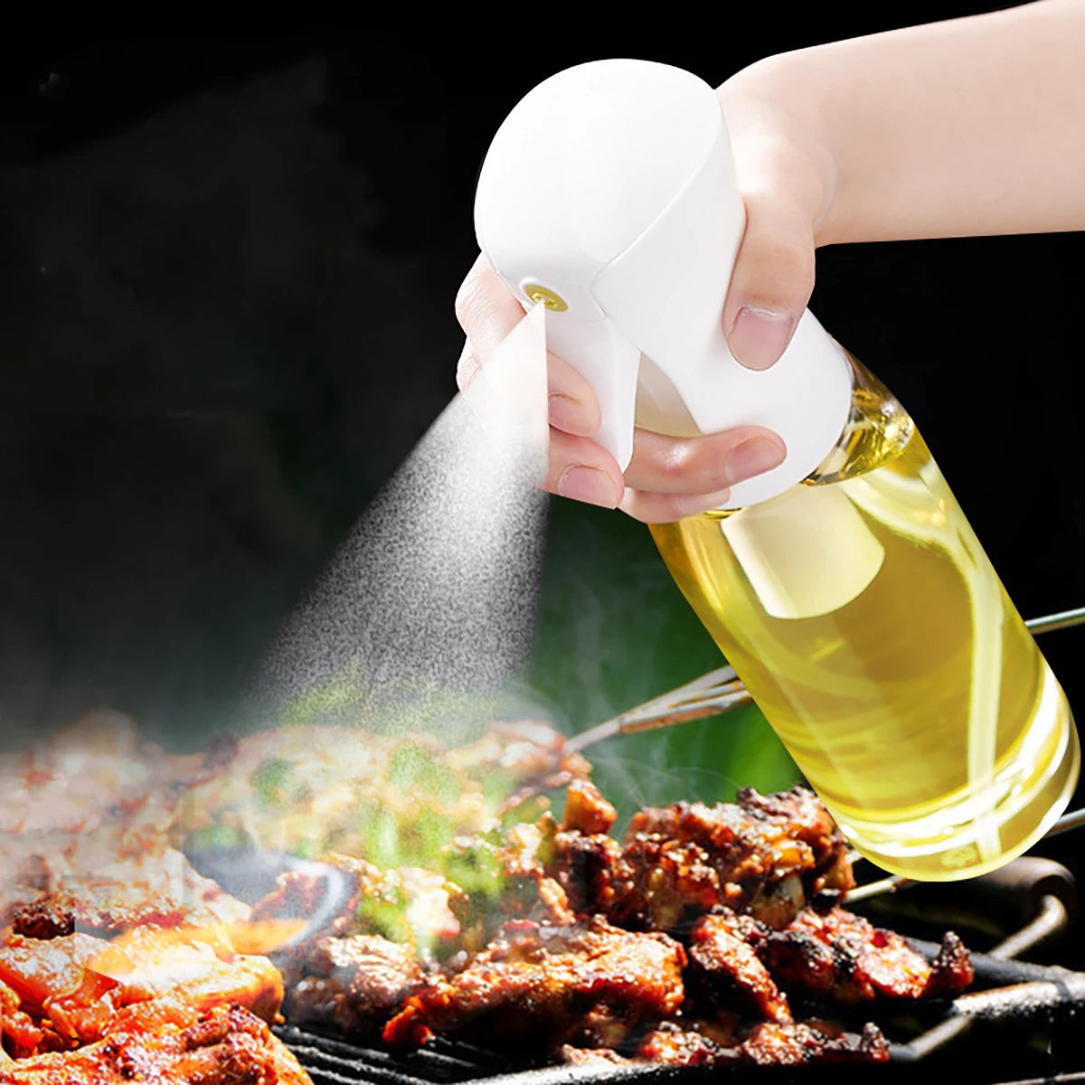 200/300/500ml Oil Spray Bottle Kitchen Baking Olive Oil Dispenser Camping BBQ Baking Salad Vinegar Soy Sauce Sprayer Containers